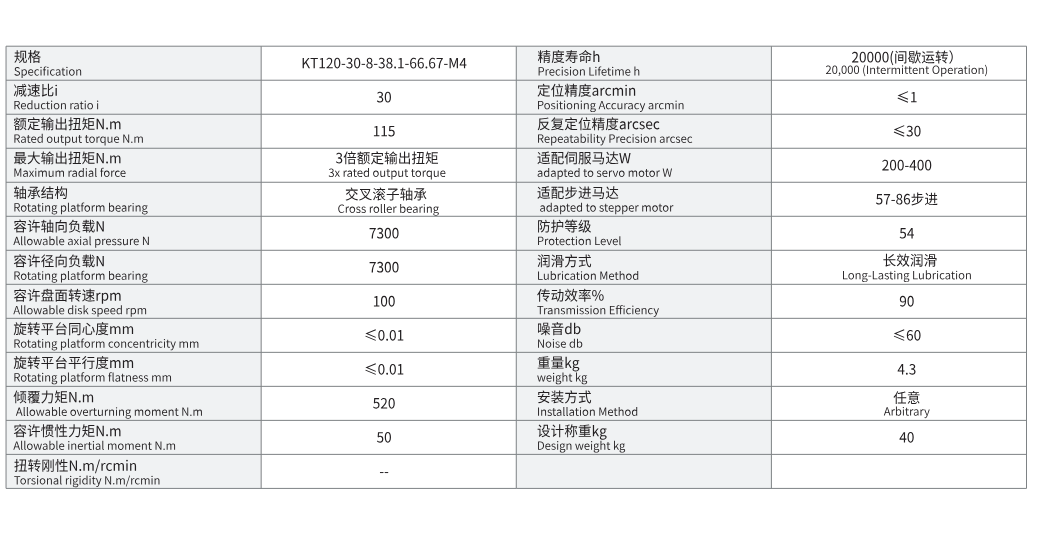 KT120-30-8-38.1-66.67-M4-1